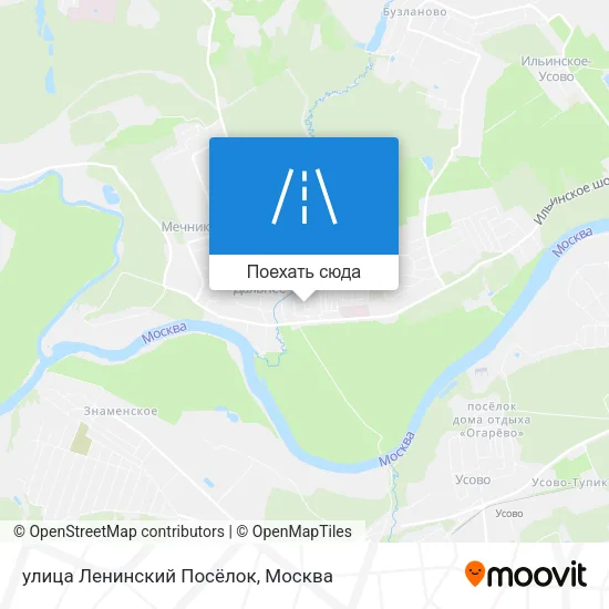 Карта улица Ленинский Посёлок