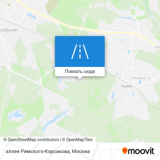 Карта аллея Римского-Корсакова