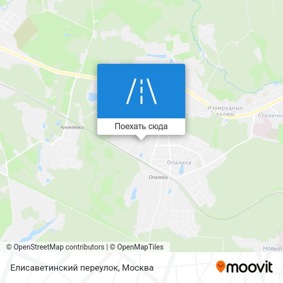Карта Елисаветинский переулок