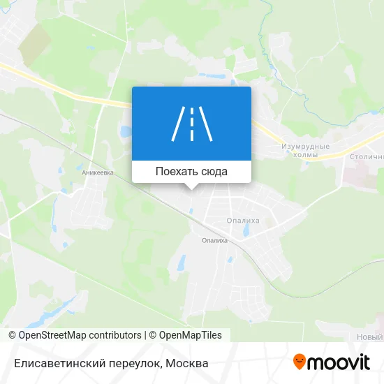 Карта Елисаветинский переулок