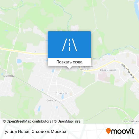 Карта улица Новая Опалиха