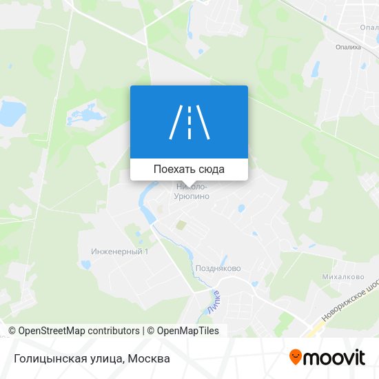 Карта Голицынская улица
