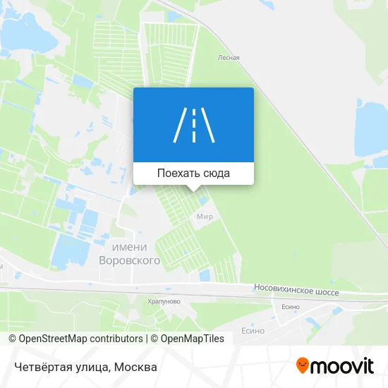 Карта Четвёртая улица