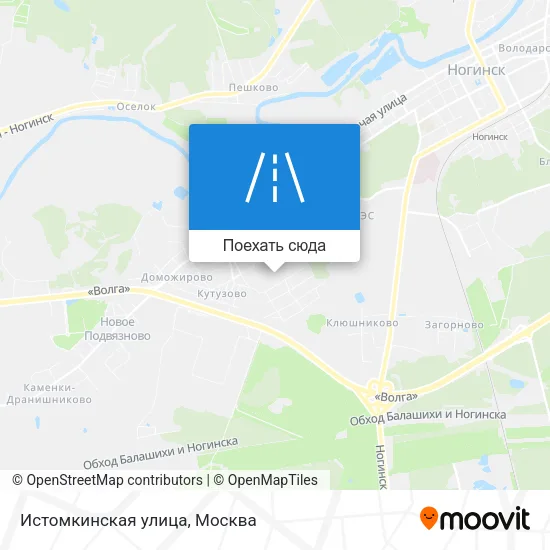 Карта Истомкинская улица