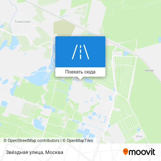 Карта Звёздная улица