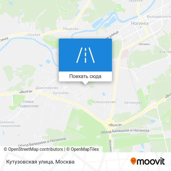 Карта Кутузовская улица