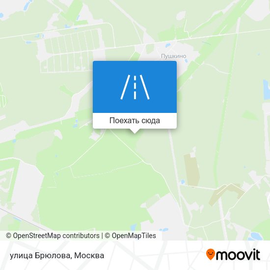 Карта улица Брюлова