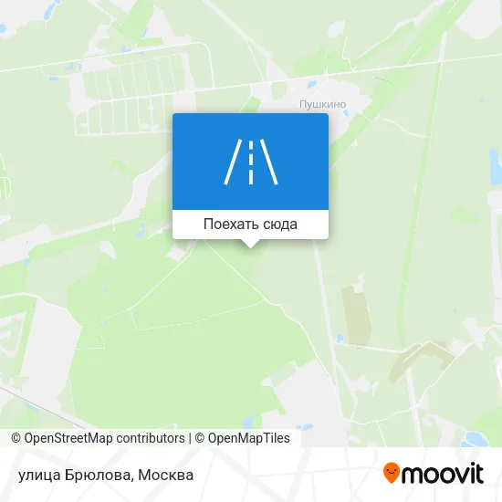 Карта улица Брюлова