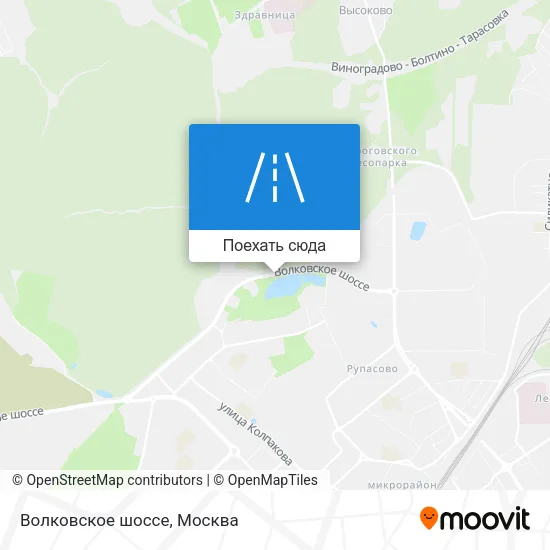 Карта Волковское шоссе