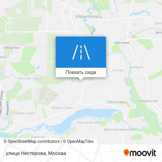 Карта улица Нестерова