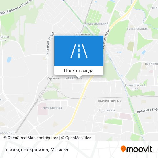 Карта проезд Некрасова