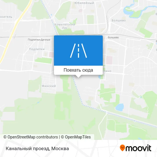 Карта Канальный проезд