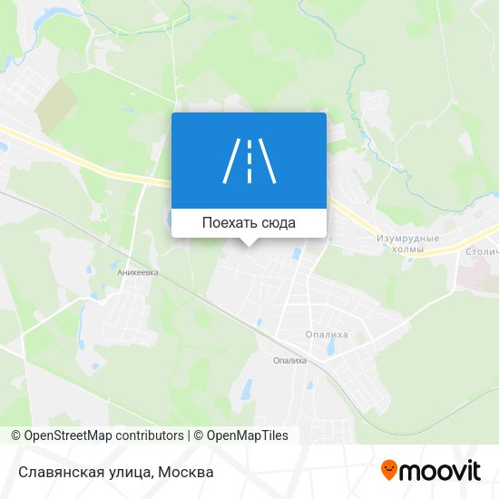 Карта Славянская улица