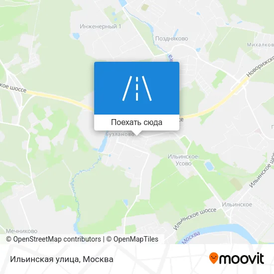 Карта Ильинская улица