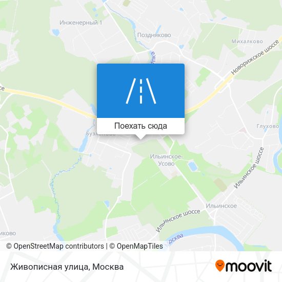 Карта Живописная улица
