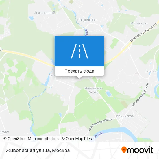 Карта Живописная улица