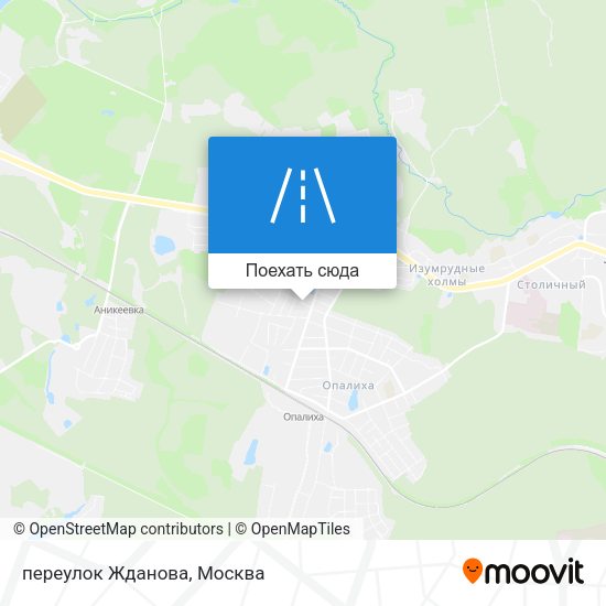 Карта переулок Жданова