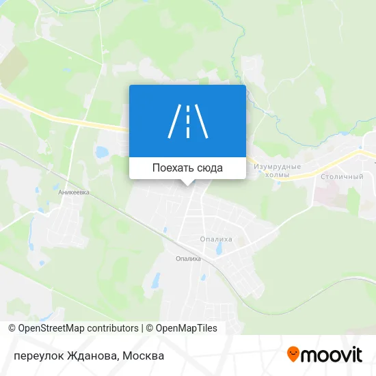 Карта переулок Жданова