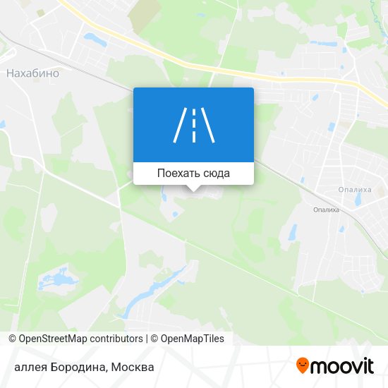 Карта аллея Бородина