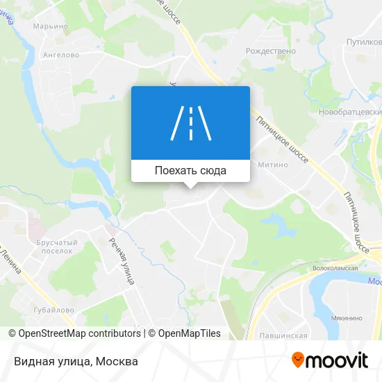 Карта Видная улица