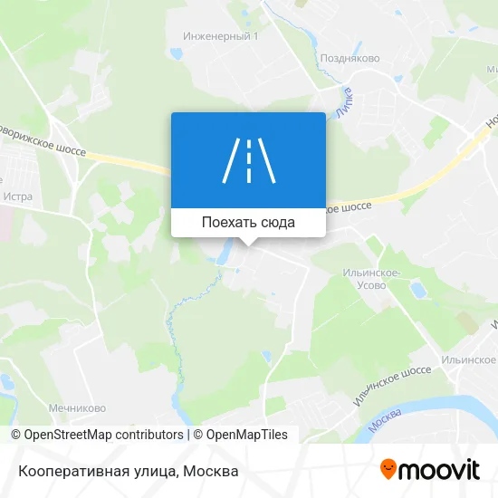 Карта Кооперативная улица