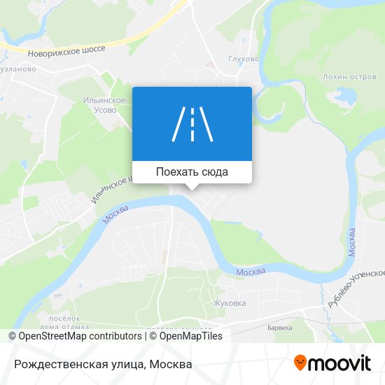 Карта Рождественская улица