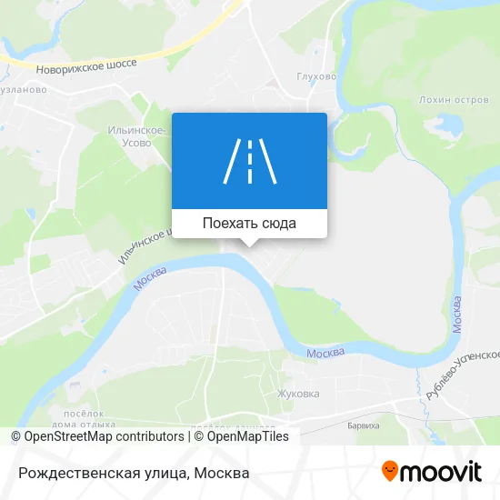 Карта Рождественская улица