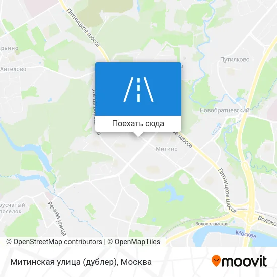Карта Митинская улица (дублер)