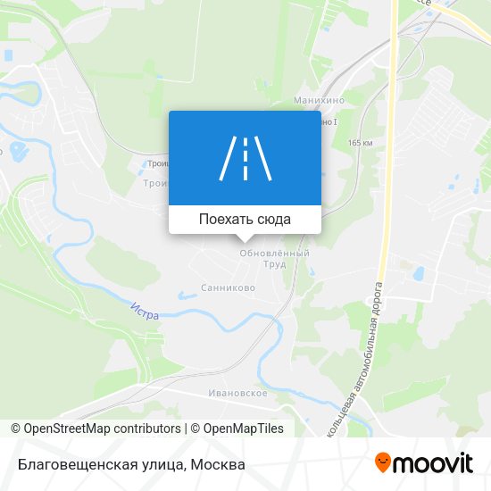 Карта Благовещенская улица