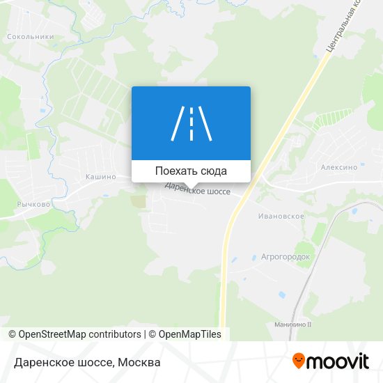 Карта Даренское шоссе