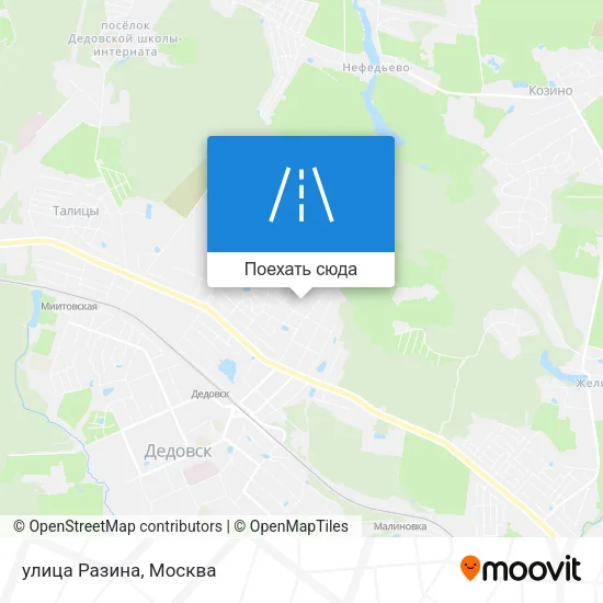 Карта улица Разина
