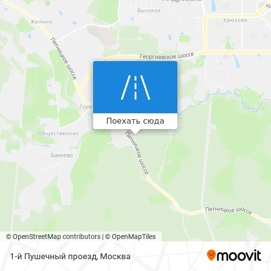Карта 1-й Пушечный проезд