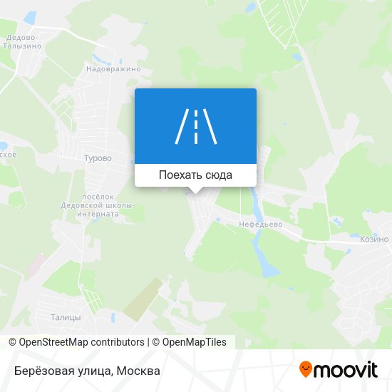 Карта Берёзовая улица