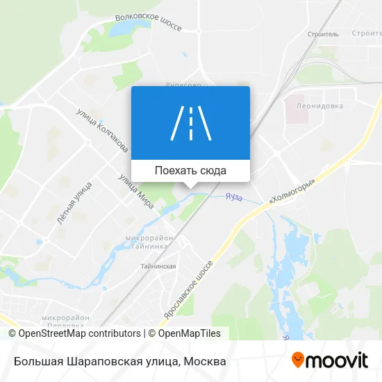 Карта Большая Шараповская улица