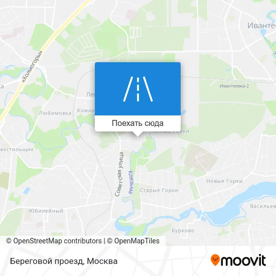 Карта Береговой проезд