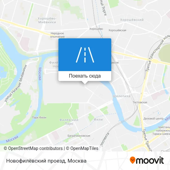 Карта Новофилёвский проезд