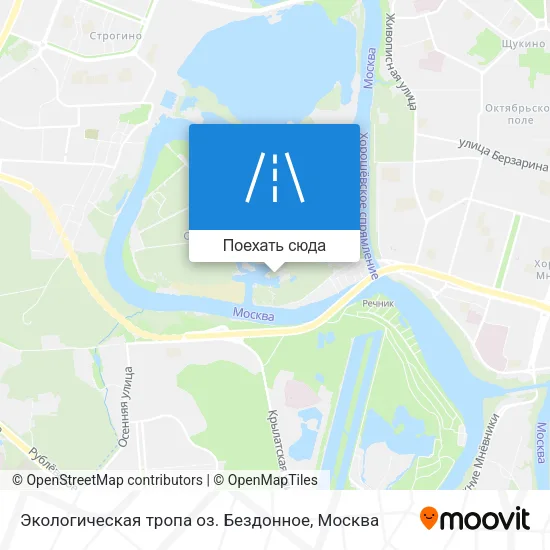 Карта Экологическая тропа оз. Бездонное