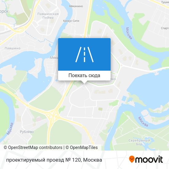 Карта проектируемый проезд № 120