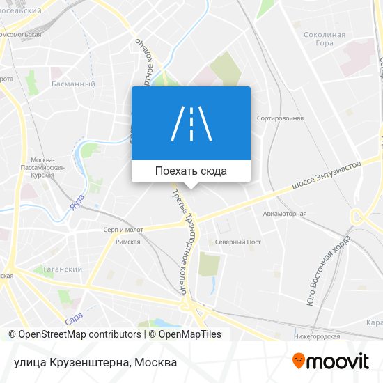 Карта улица Крузенштерна