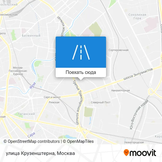 Карта улица Крузенштерна