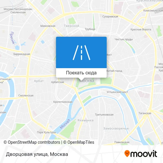 Карта Дворцовая улица