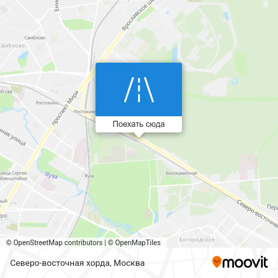 Карта Северо-восточная хорда