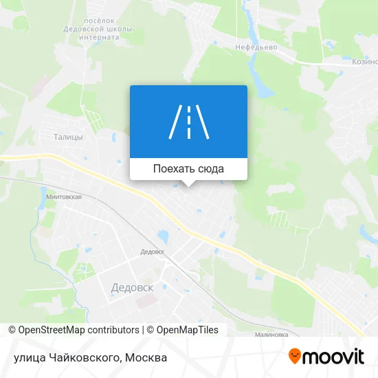 Карта улица Чайковского