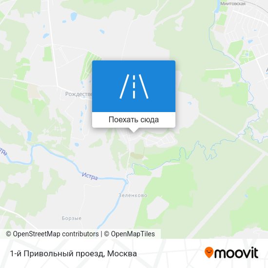 Карта 1-й Привольный проезд