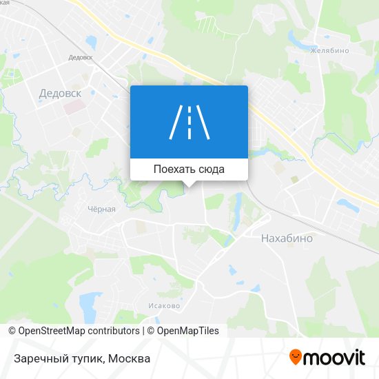 Карта Заречный тупик