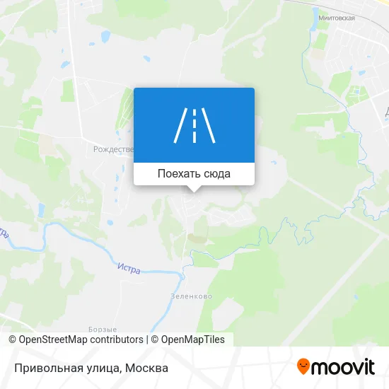 Карта Привольная улица