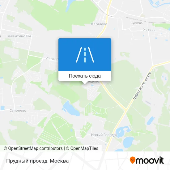Карта Прудный проезд