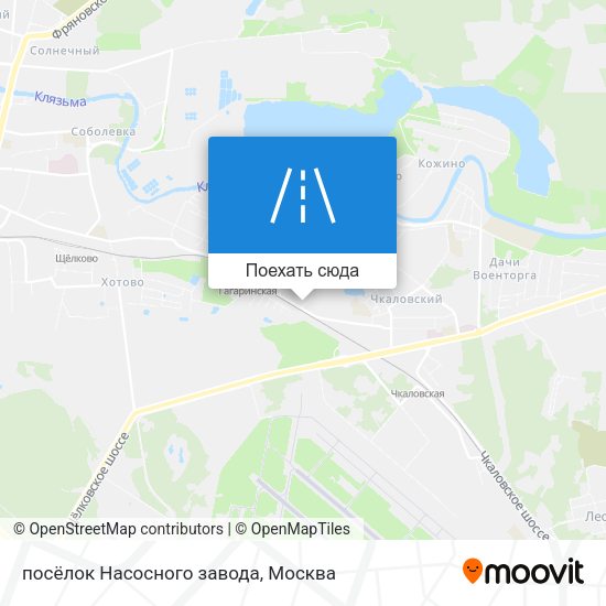 Карта посёлок Насосного завода