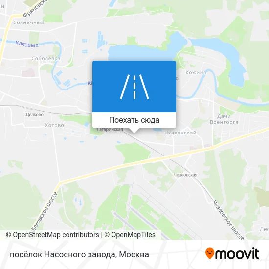 Карта посёлок Насосного завода