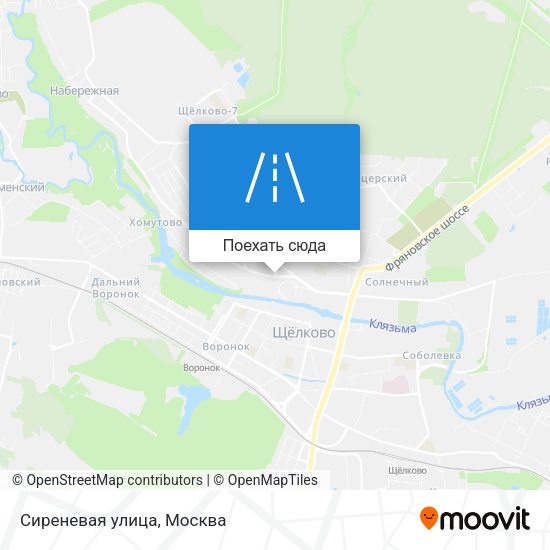 Карта Сиреневая улица